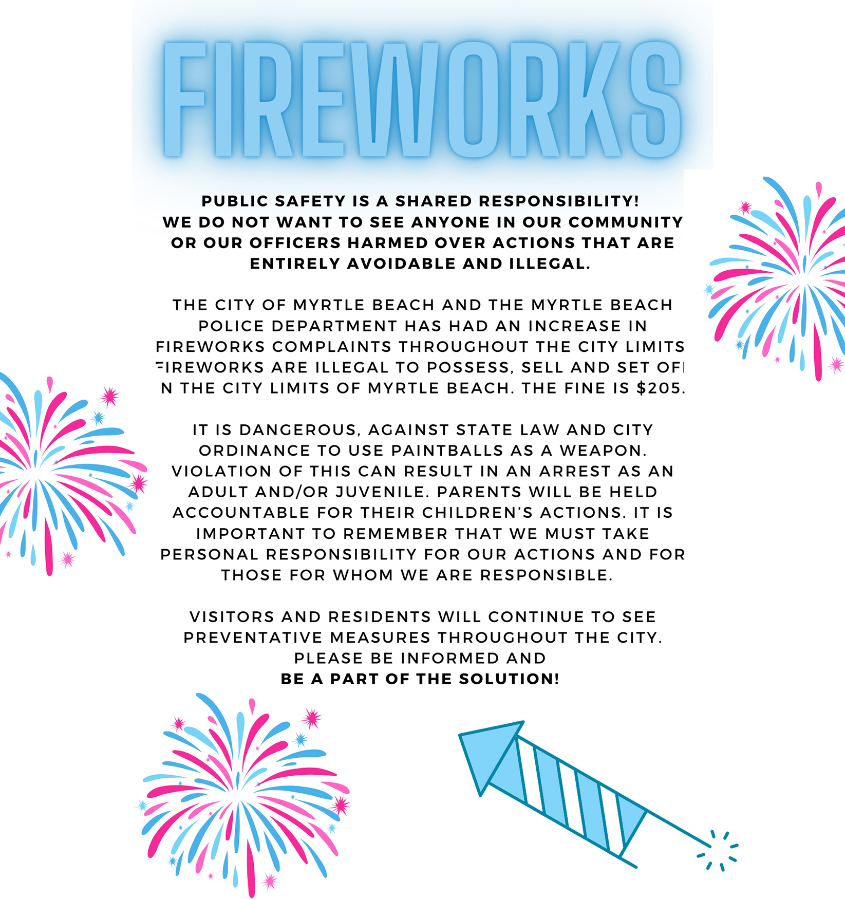 Fireworks Flyer from PD